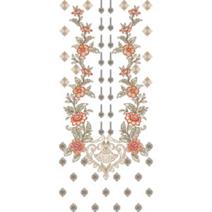 Neck Flower Embroidery Design