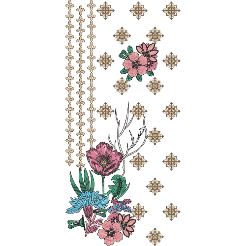 Beautiful Neck Embroidery Design
