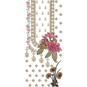 Neck Flower Embroidery Design