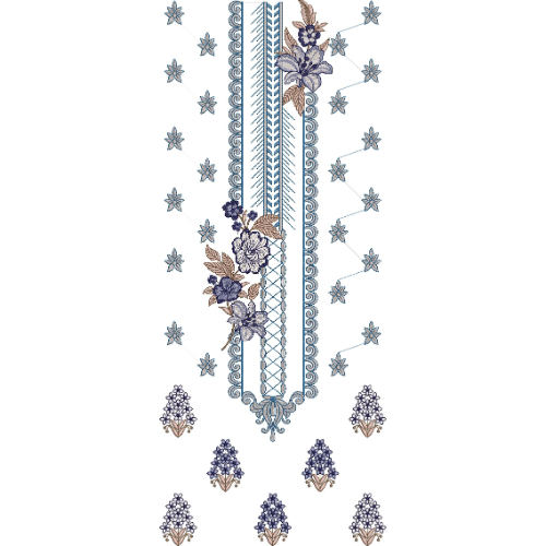 Neck Kurta Embroidery Design