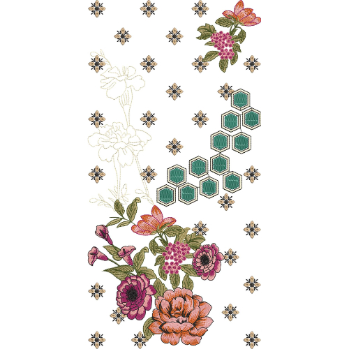 Simple Neck Embroidery Design