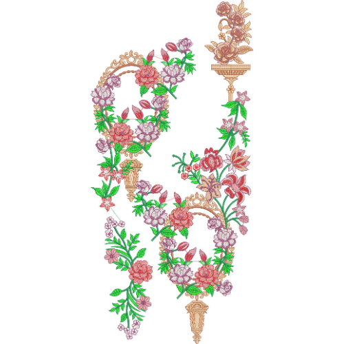 Neckline Embroidery Design