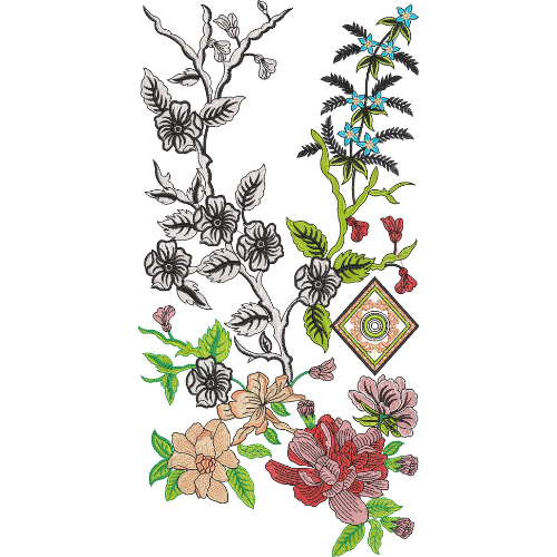 Beautiful Neck Embroidery Design