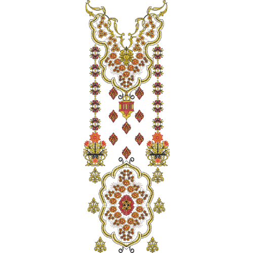 Simple Neck Embroidery Design
