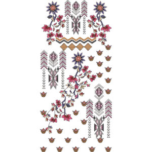 Unique Neck Embroidery Design