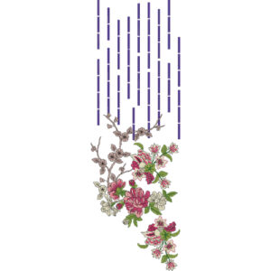 Neck Flower Embroidery Design