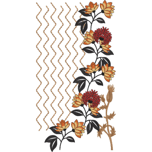 Neck Kurta Embroidery Design