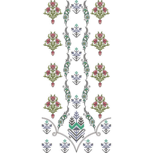 Neckline Embroidery Design