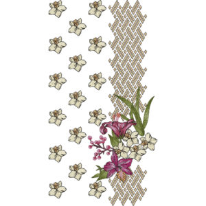 Neck Flower Embroidery Design