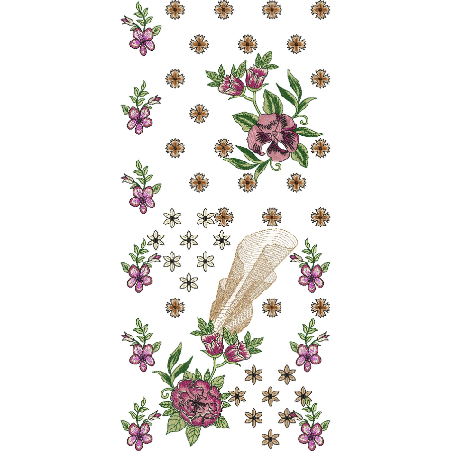 Neckline Embroidery Design
