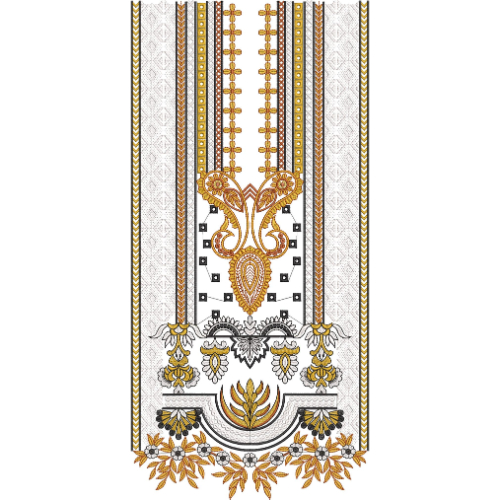 Unique Neck Embroidery Design