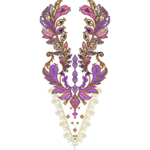 Neck Gala Embroidery Design