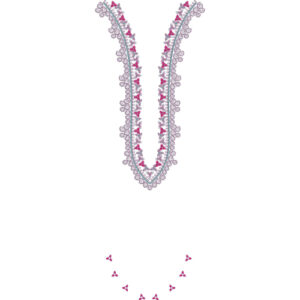 Neck Flower Embroidery Design