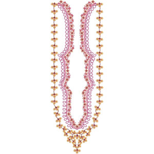Unique Neck Embroidery Design