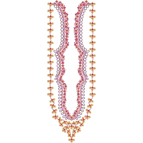 Neck Gala Embroidery Design