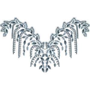 Neckline Embroidery Design