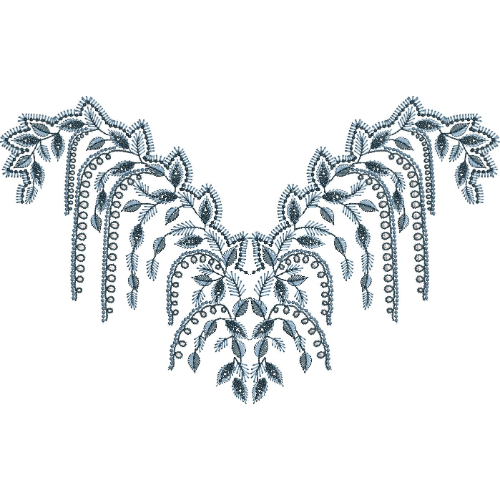 Neckline Embroidery Design