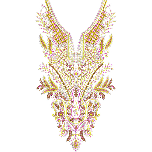 Beautiful Neck Embroidery Design