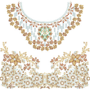 Neck Gala Embroidery Design