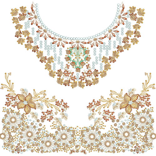 Neck Gala Embroidery Design