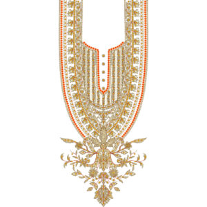 Neckline Embroidery Design