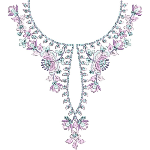 Beautiful Neck Embroidery Design