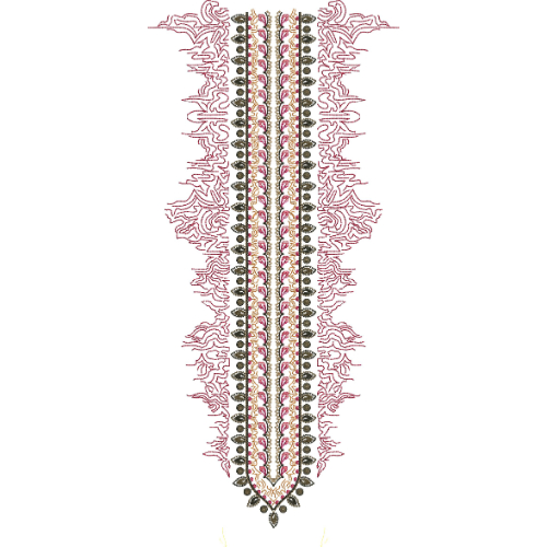 Unique Neck Embroidery Design