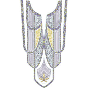 Neck Flower Embroidery Design