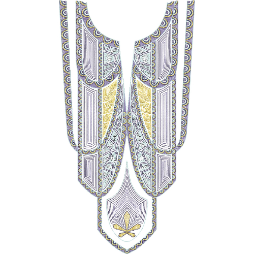 Neck Flower Embroidery Design