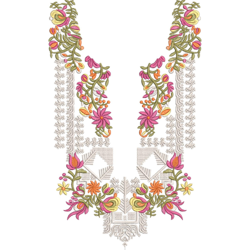 Neck Kurta Embroidery Design