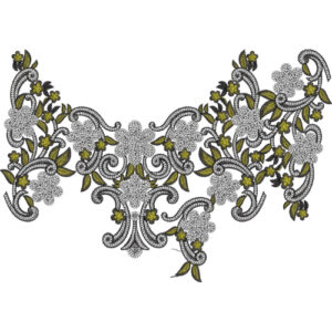 Beautiful Neck Embroidery Design