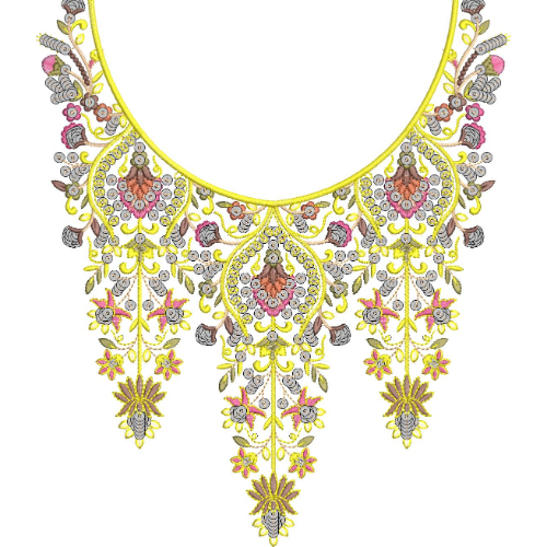 Simple Neck Embroidery Design