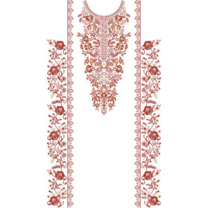 Unique dress Embroidery Design