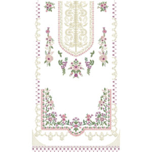 Flower Dress Embroidery Design