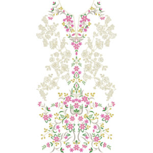 Unique dress Embroidery Design