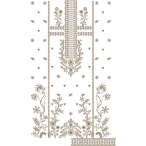 Flower Dress Embroidery Design