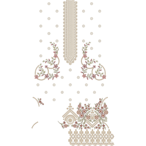 Simple Dress Embroidery Design