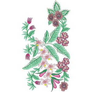 Flower Kurta Embroidery Design