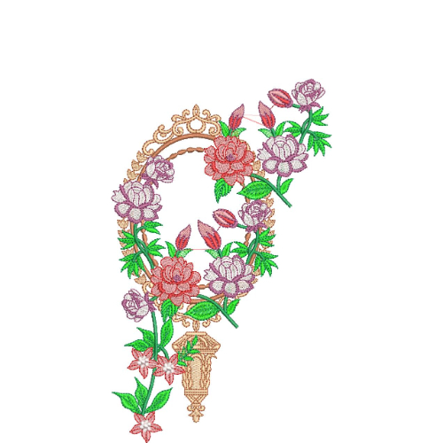 Delicate Flower Embroidery Design