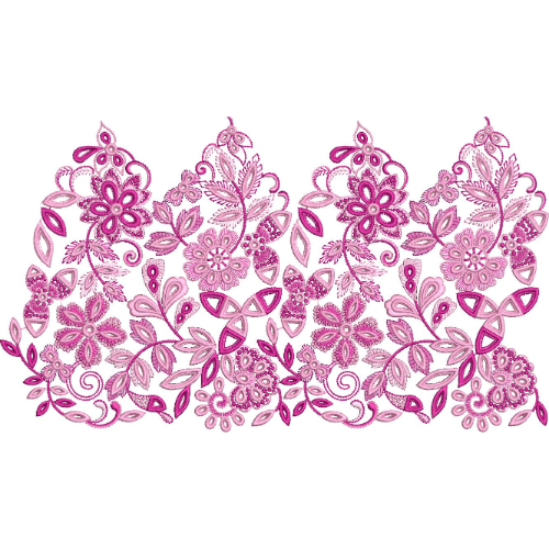 Unique Flower Embroidery Design