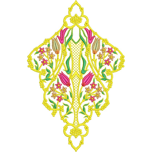 Delicate Flower Embroidery Design