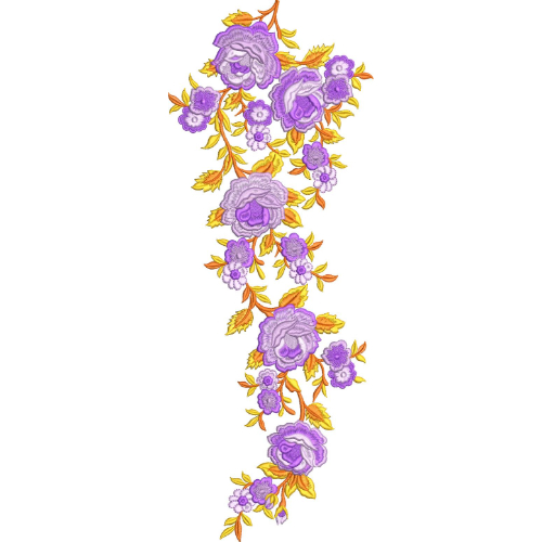 Unique Flower Embroidery Design