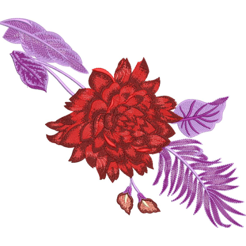 Beautiful Flower Embroidery Design