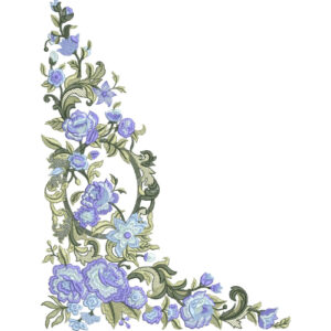 Motive Flower Embroidery Design
