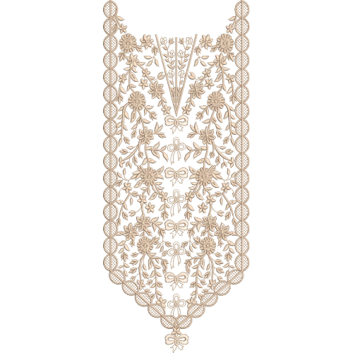 Beautiful Neck Embroidery Design