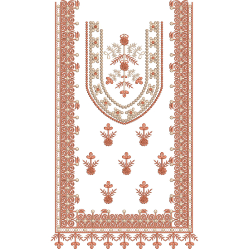 Simple Neck Embroidery Design