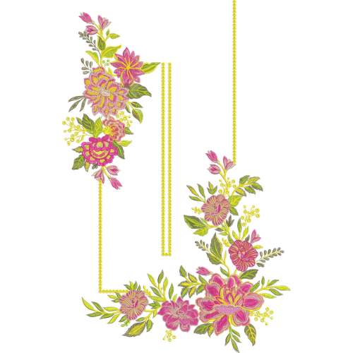 Neckline Embroidery Design