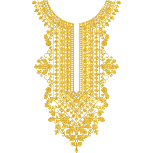 Neck Kurta Embroidery Design