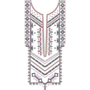 Neck Flower Embroidery Design