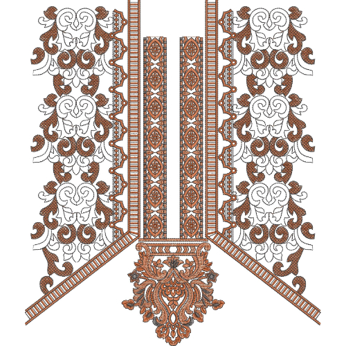 Neckline Embroidery Design
